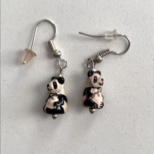 panda earrings!